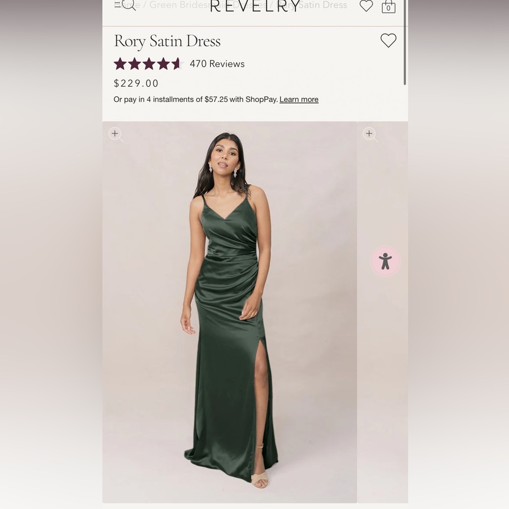 Rory Satin Dress from Revelry